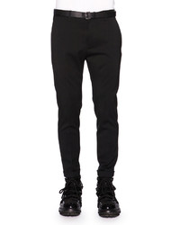 DSQUARED2 Slim Fit Flat Front Trousers Black