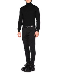 DSQUARED2 Slim Fit Flat Front Trousers Black