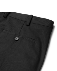 Neil Barrett Slim Fit Tapered Cropped Stretch Cotton Twill Trousers