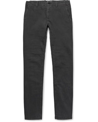 Tomas Maier Slim Fit Washed Stretch Cotton Trousers