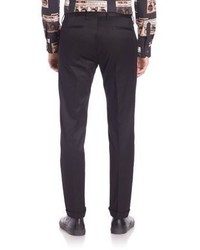 Paul Smith Solid Cotton Trousers