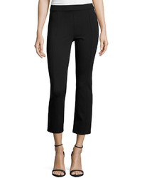 Tory Burch Stacey Ponte Cropped Pants Black