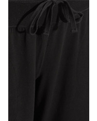 DKNY Stretch Pima Cotton Jersey Track Pants Black