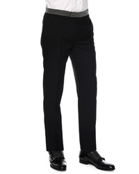 Alexander McQueen Studded Waist Trousers Black