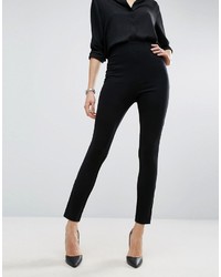Asos Super High Waisted Pants With Ankle Zips