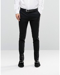 Asos Super Skinny Smart Pants In Black