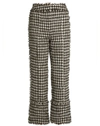 Erdem Verity Straight Leg Hounds Tooth Trousers
