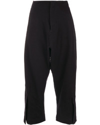 Y-3 Waistbandless Gathered Cropped Trousers