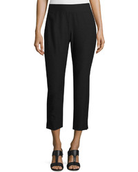 Eileen Fisher Washable Stretch Crepe Cropped Pants