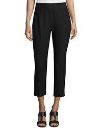 Eileen Fisher Washable Stretch Crepe Cropped Pants