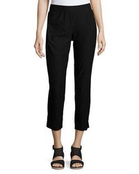 Eileen Fisher Washable Stretch Crepe Cropped Pants Petite