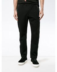 Alexander McQueen Zip Detailed Skull Patch Tapered Trousers