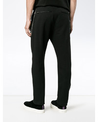 Alexander McQueen Zip Detailed Skull Patch Tapered Trousers