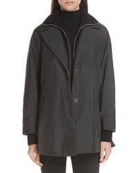 Lafayette 148 New York Arie Alpine Outerwear Jacket With Removable Knit Inset