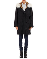 Army By Yves Salomon Fur Lined Canvas Parka