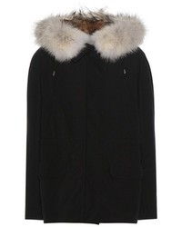Army By Yves Salomon Fur Lined Cotton Blend Parka