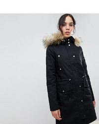 Asos Tall Asos Design Tall Parka With Detachable Faux Fur Liner