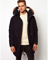 Asos Fishtail Parka With Down
