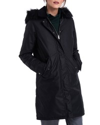 Barbour Beresford Faux Hooded Wax Coat