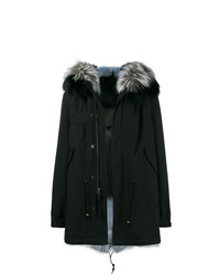 Mr & Mrs Italy Black Blue Hooded Parka