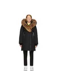 Mackage Black Down And Fur Classic Kay Parka