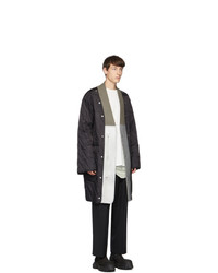 Rick Owens Black Insert Quilted Parka