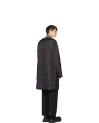 Rick Owens Black Insert Quilted Parka