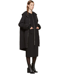 Nomia Black Quilted Twill Parka