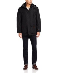 London Fog Black River Storm Convertible Three In One Systems Parka