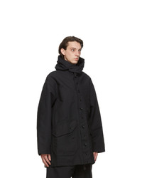 Engineered Garments Black Twill Madison Coat