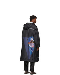 Undercover Black Valentino Edition V Face Ufo Print Coat