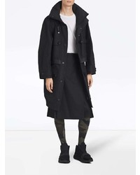 Burberry Bonded Technical And Cotton Twill Parka