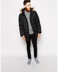 Asos Brand Quilted Parka Jacket