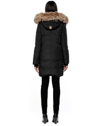 Mackage Brigid F4 Black Long Winter Down Jacket With Knit Trim On Hood Final Sale Price Us52000 Qty 1 Remove Item