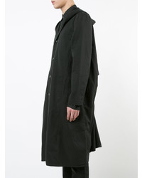 Private Stock Buttoned Hooded Coat Black