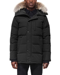 Canada Goose Carson Fusion Fit Hooded Down Parka With Genuine Coyote
