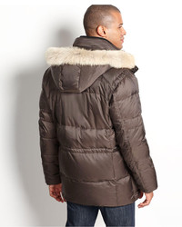 Marc New York Coat Alpine Down Parka With Fur Trimmed Removable Hood