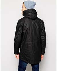 Selected Coated Parka With Hood
