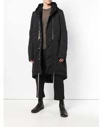 Rick Owens DRKSHDW Contrast Drawstring Hooded Parka