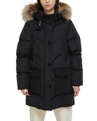 Woolrich Down Parka With Genuine Coyote