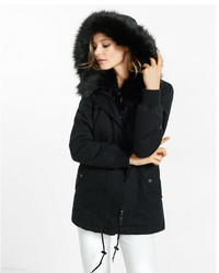 Express Faux Fur Hooded Parka