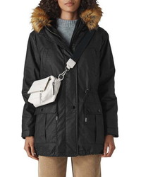 Whistles Faux Waxy Parka