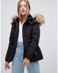New Look Fitted Padded Parka Jacket