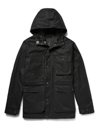 Freemans Sporting Club Isle Of Man Waxed Cotton Canvas Hooded Parka