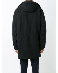 Aspesi Hooded Coat Black