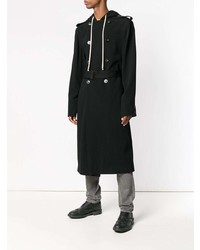 Rick Owens Hooded Double Breasted Coat