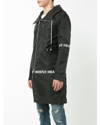 Mostly Heard Rarely Seen Hooded Parka Black