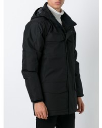 Canada Goose Hooded Zipped Coat Black