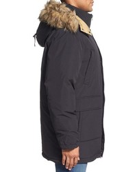 Schott NYC Iceberg Water Resistant Down Parka With Faux Fur Trim