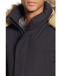 Schott NYC Iceberg Water Resistant Down Parka With Faux Fur Trim